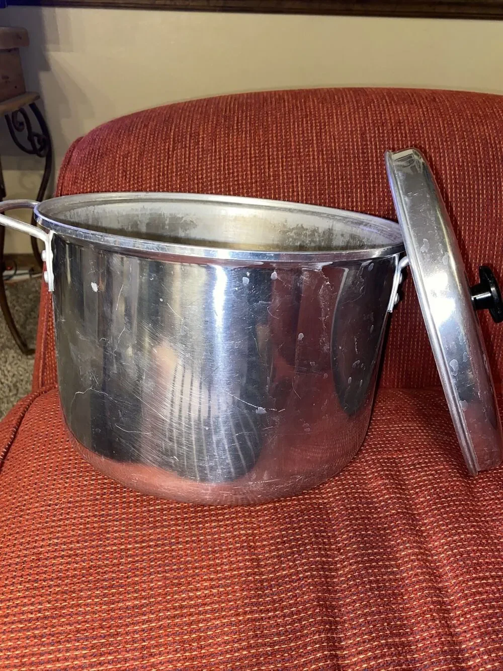 Vintage Enterprise 18 Quart Aluminum Stock Pot with Lid Made in Macon GA USA